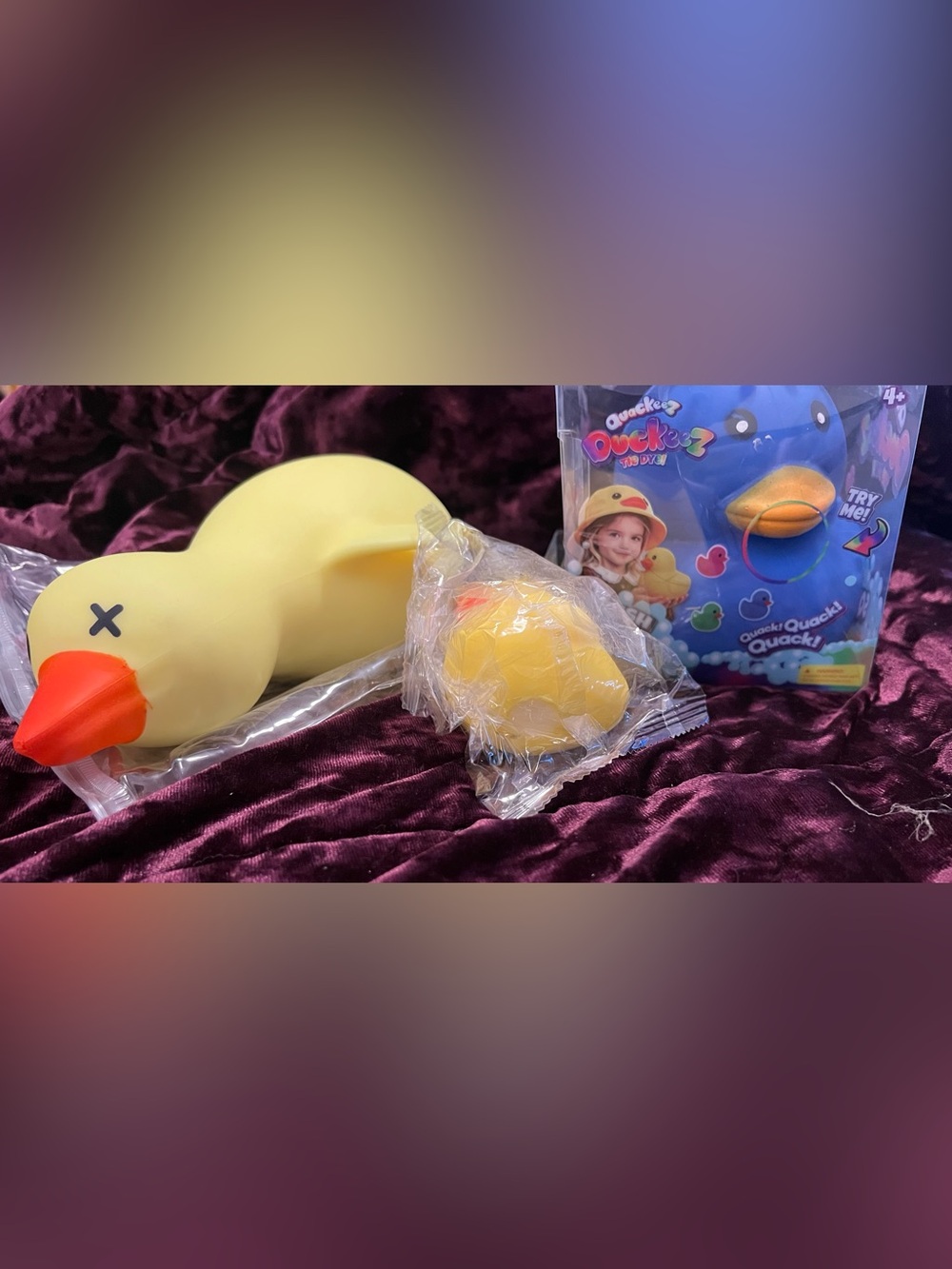 New 2 Jumbo Duck Squishies & Mini duck squishy